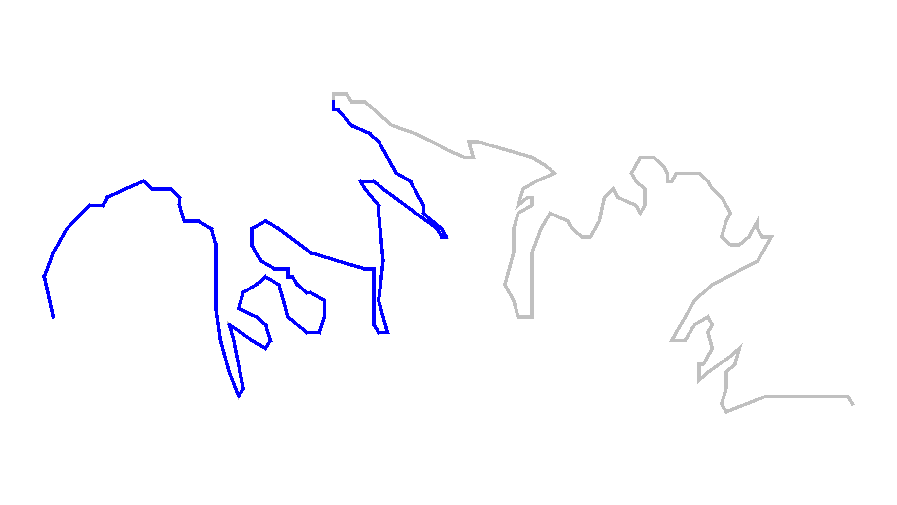 科迪亚克岛北部缩短至100个点