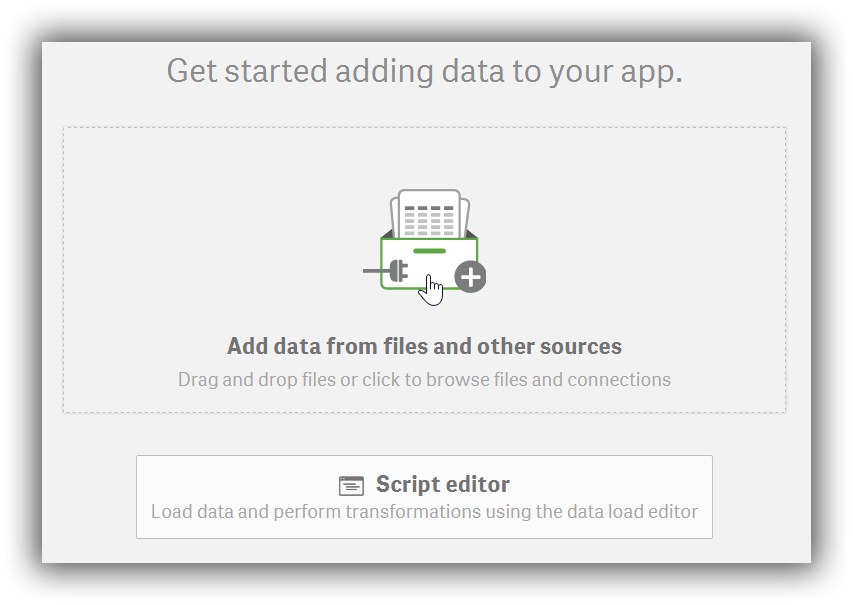应用 Qlik 添加数据