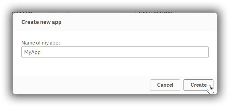 创建 Qlik 应用程序