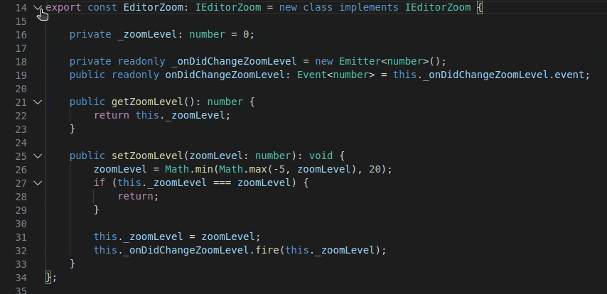 使用Shift + Click折叠