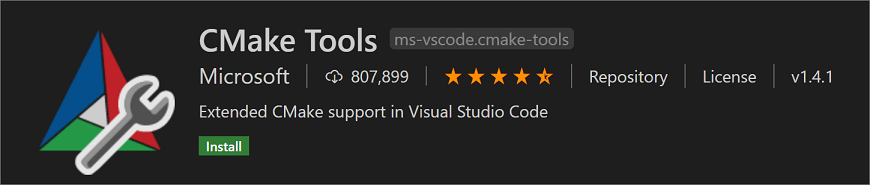 CMake Tools 扩展