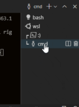 悬停标签项显示内联操作图标