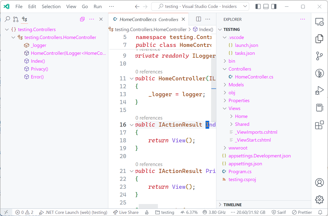 次级侧边栏,前景色为粉色,与主侧边栏相匹配