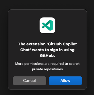 搜索工作空间时的认证对话框